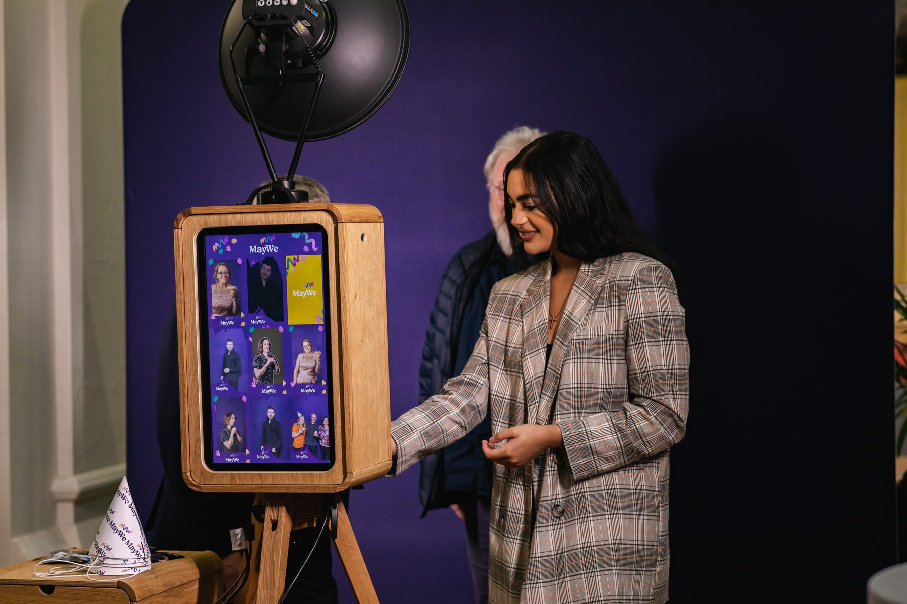 MIGHTY photo booth setup at an event